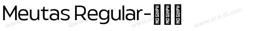 Meutas Regular字体转换